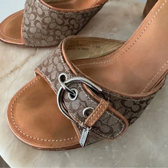 Coach Women's Daryn Slide Heels Size 8.5 - Picture 14 of 15